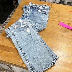 Distressed Light Blue Denim